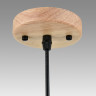 Подвесной светильник LUMION NATANA 8054/1А SUSPENTIONI LN24 E27 1*60W 220V дерево/амбер металл/стекло 8054/1A